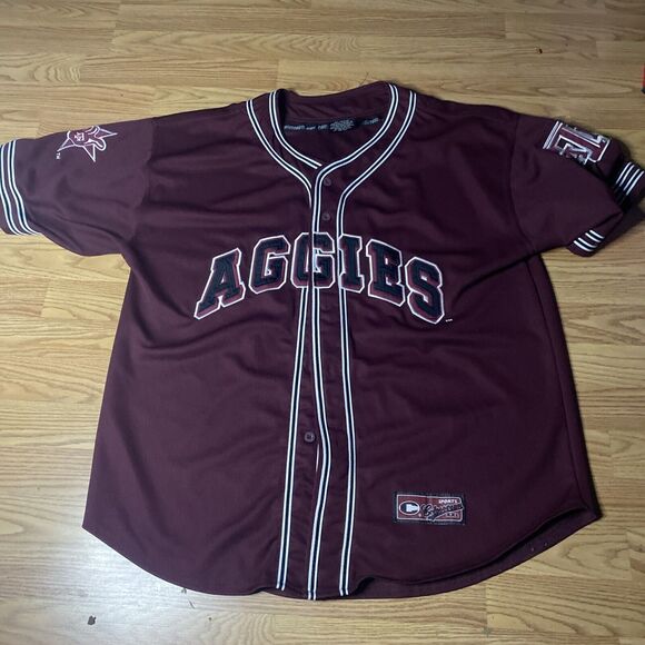 Texas A&M Aggies Colosseum Athletics Baseball Jersey NCAA 2XL Maroon CWS